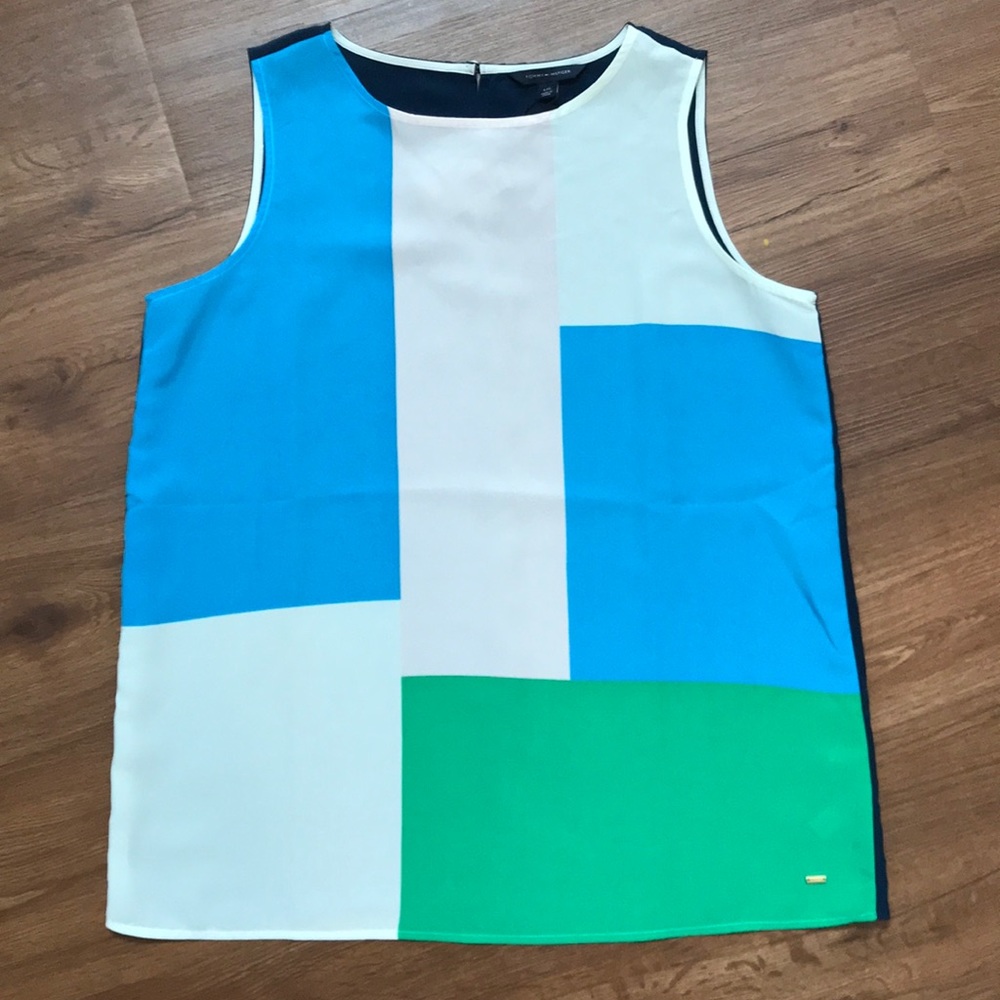 Tommy Hilfiger Colorblock sleeveless blouse